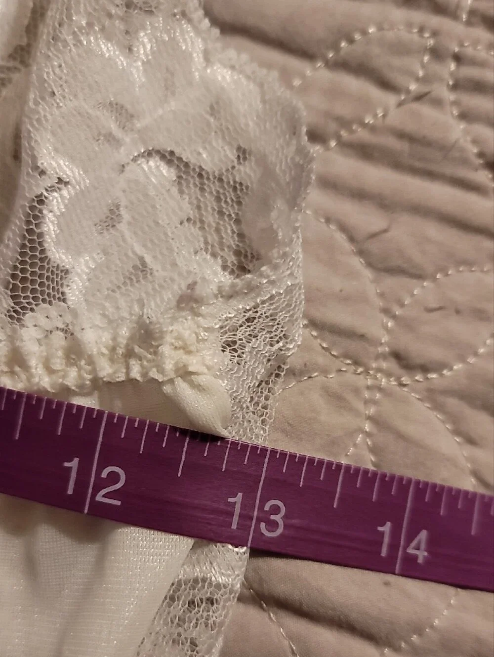 Vintage 70s/80s Fantasy Nightwear Lace Babydoll Cami Slip Top - Small